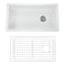 Nantucket Sinks 34-Inch Undermount Fireclay Kitchen Sink Wellfleet-3419W - alternate 5